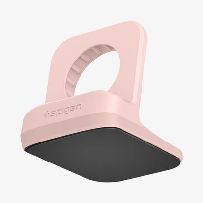 000CD21183 - Apple Watch Night Stand S350 in pink showing the front, side and bottom