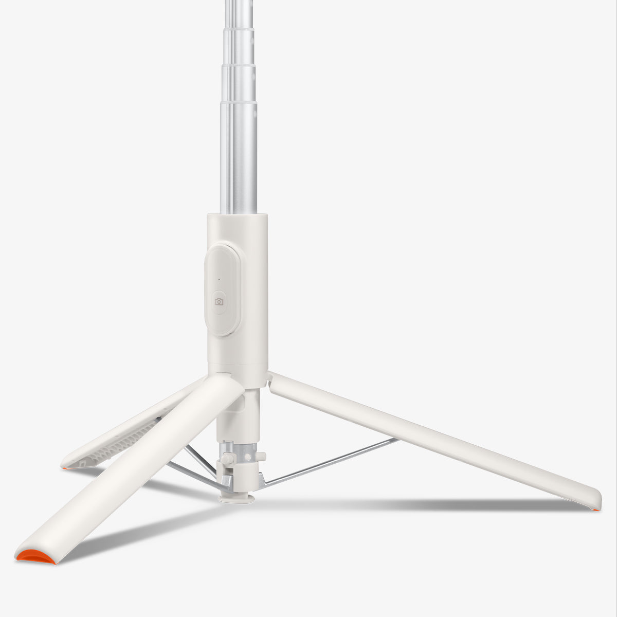 AMP09337 - Tripod Selfie Stick S541W in Dune Beige showing the partial bottom focusing on its 3 legs that serve as a stand