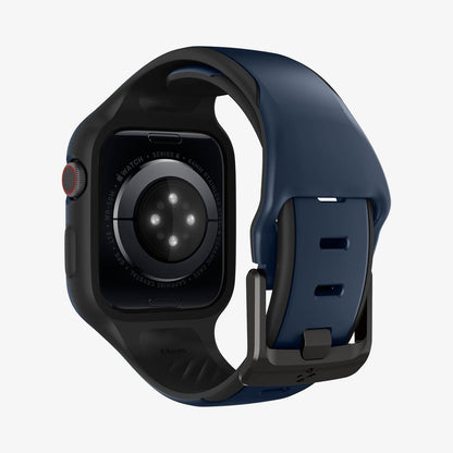 ACS02225 - Apple Watch Series (44mm) Case Liquid Air Pro in navy blue showing the back