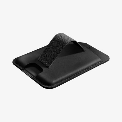 AFA10802 - MagSafe SleekBand Card Holder | 3 Cards (MagFit) in Dark Black showing holder over the product
