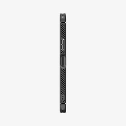 ACS06202 - Sony Xperia 10 V Case Rugged Armor in matte black showing the side