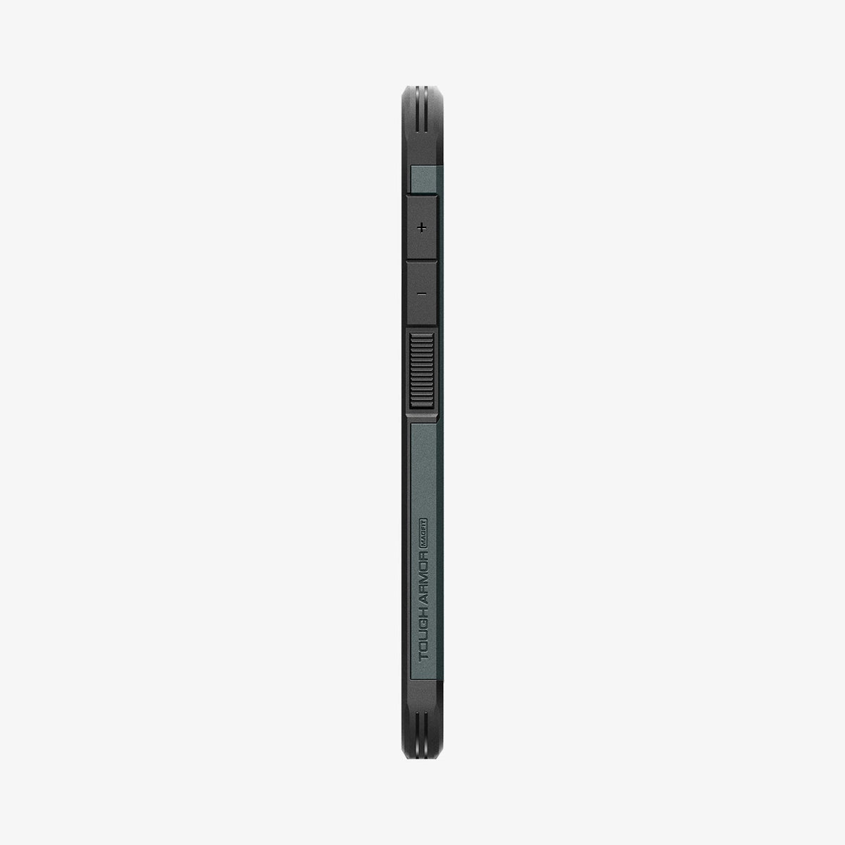 ACS08989 - Galaxy S25 Plus Case Tough Armor AI (MagFit) in Abyss Green showing the side