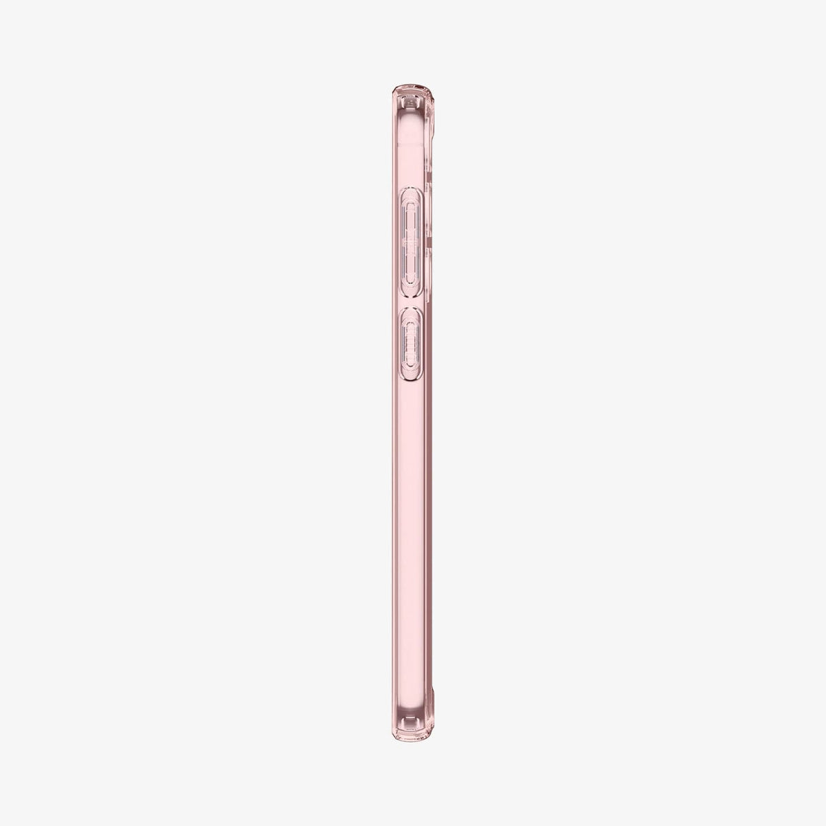 ACS06087 - Galaxy S23 Case Ultra Hybrid in rose crystal showing the side with volume controls
