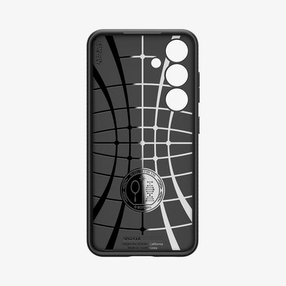 ACS07347 - Galaxy S24 Case Liquid Air in Matte Black showing the inner case with spider web pattern