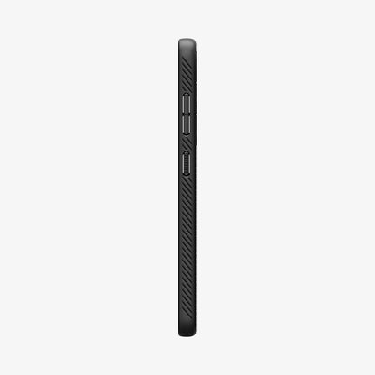 ACS07347 - Galaxy S24 Case Liquid Air in Matte Black showing the side with side buttons