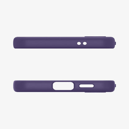 ACS07451 - Galaxy S24 Case Liquid Air in Deep Purple showing the top and bottom