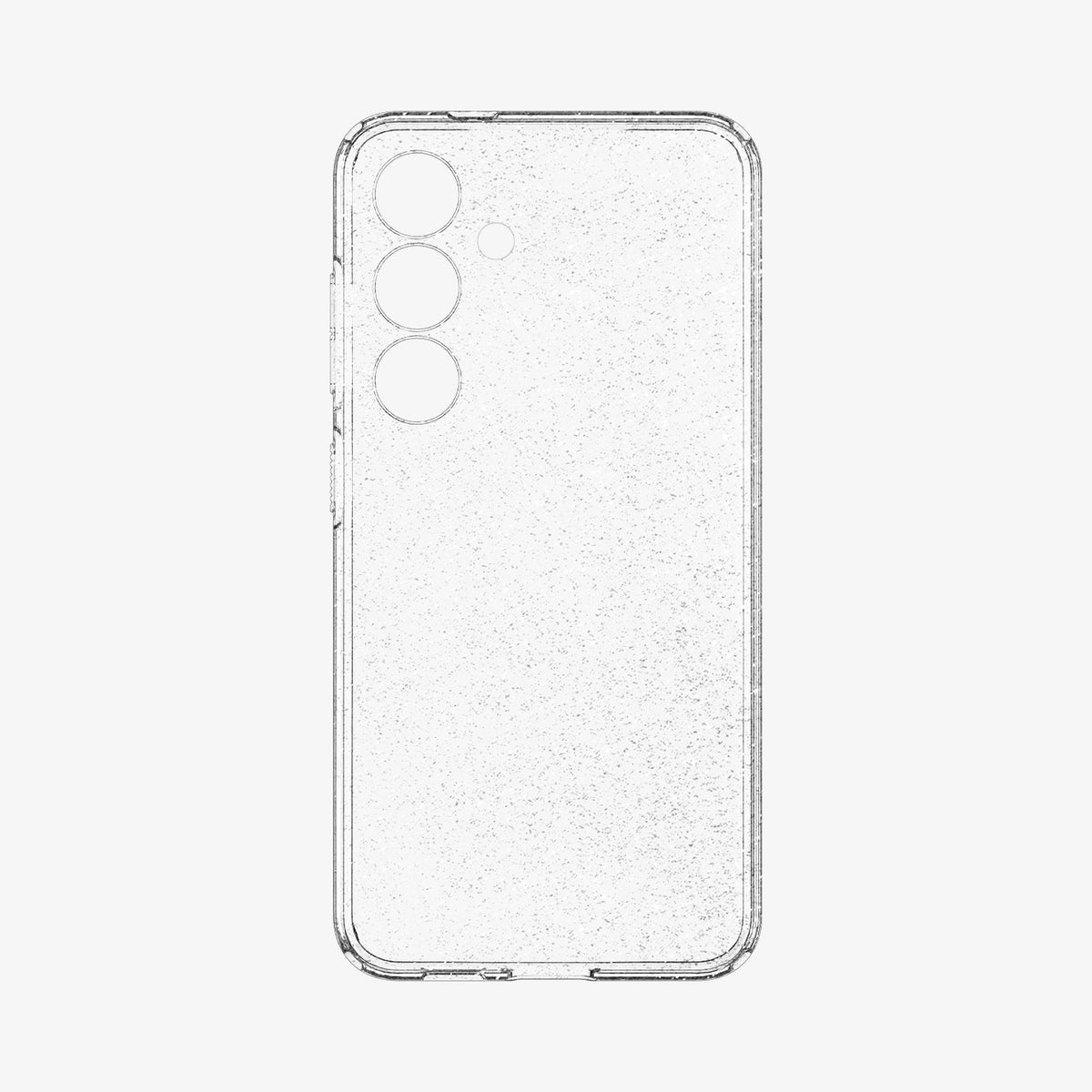 ACS07345 - Galaxy S24 Case Liquid Crystal Glitter in Crystal Quartz showing the inner of a transparent case