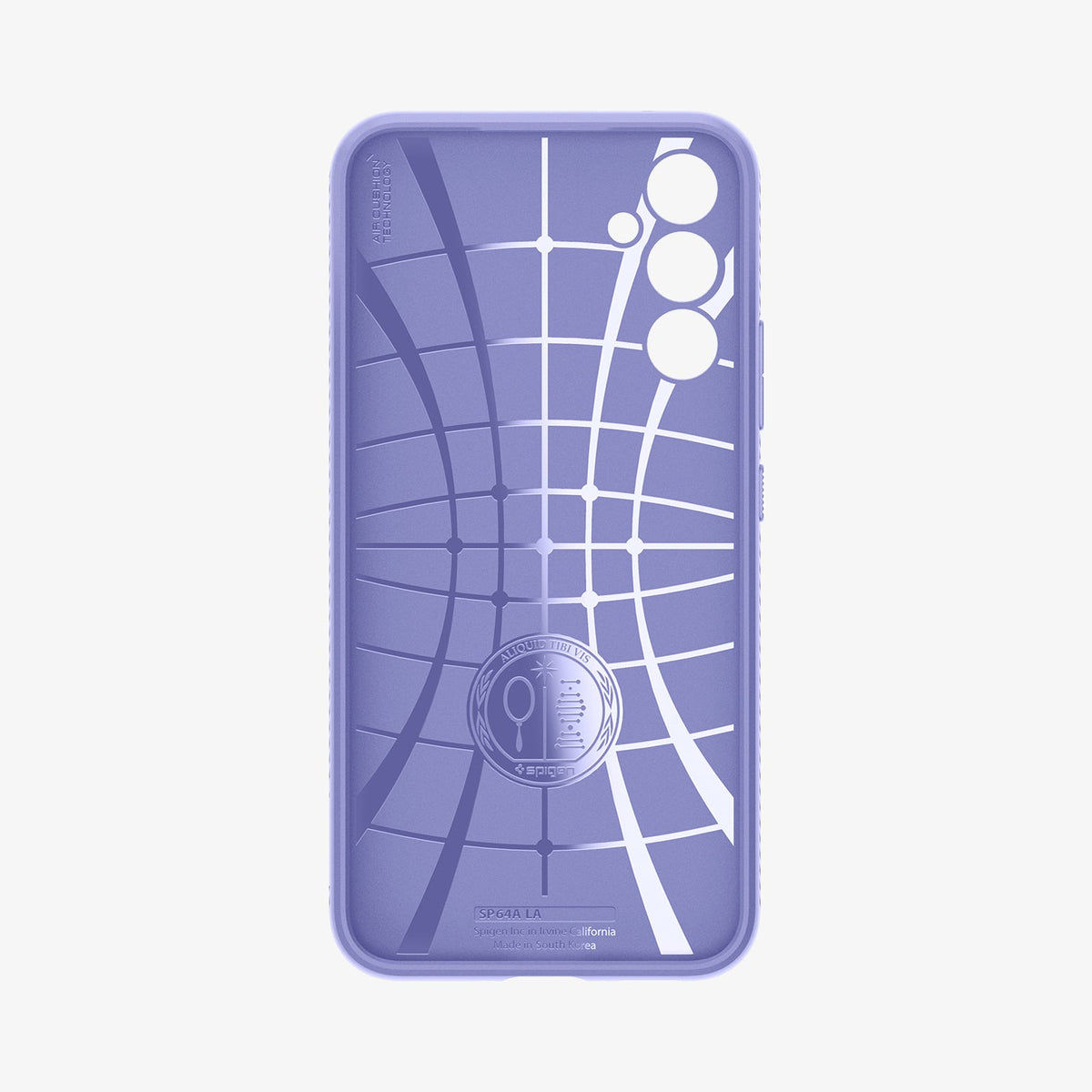 ACS06104 - Galaxy A34 5G Case Liquid Air in Awesome Violet showing the inner case with spider web pattern