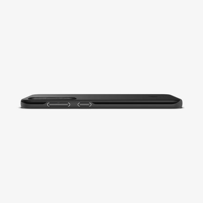 ACS06363 - Galaxy S23 FE Case Thin Fit in black showing the side and partial back