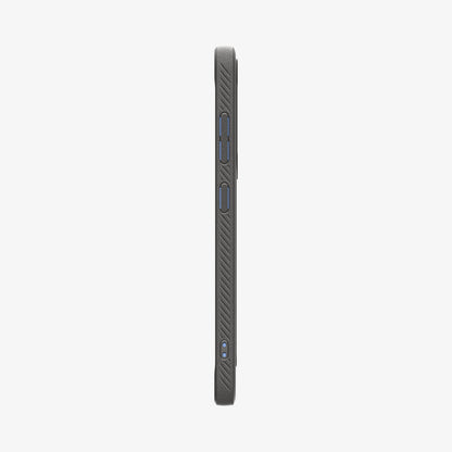 ACS08999 - Galaxy S25 Case Rugged Armor (MagFit) in Marble Gray showing the side