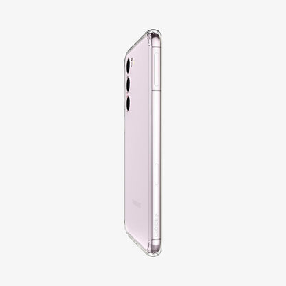 ACS05668 - Galaxy S23 Plus Case Ultra Hybrid in crystal clear showing the side and partial back
