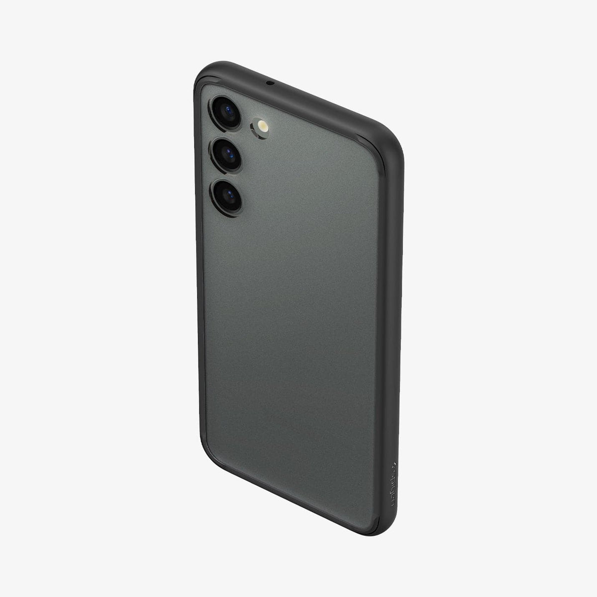 ACS05670 - Galaxy S23 Plus Case Ultra Hybrid in frost black showing the back, top and partial side