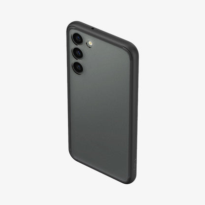 ACS05670 - Galaxy S23 Plus Case Ultra Hybrid in frost black showing the back, top and partial side