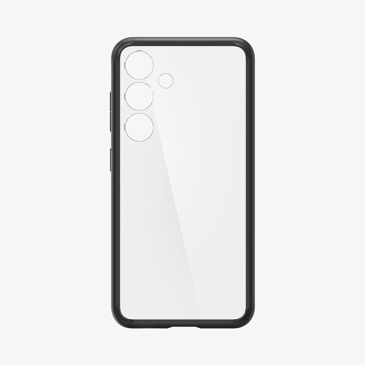 ACS07330 - Galaxy S24 Plus Case Ultra Hybrid in Matte Black showing the inner of a transparent case with a darker frame