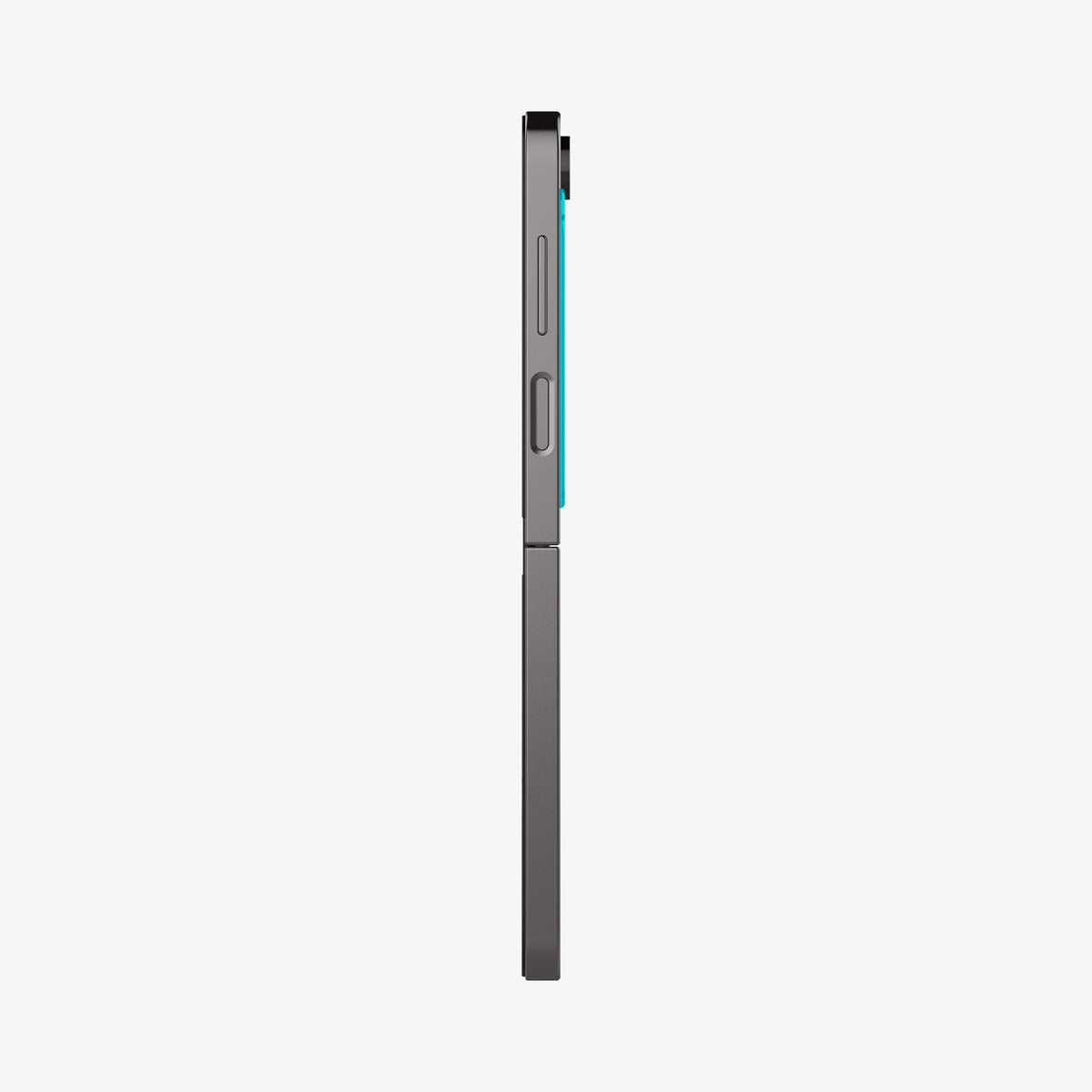 AGL07972 - Galaxy Z Flip 7 FE GLAS.tR EZ Fit showing the side with volume buttons