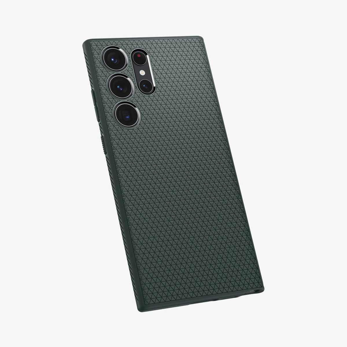 ACS05615 - Galaxy S23 Ultra Case Liquid Air in abyss green showing the back and partial bottom