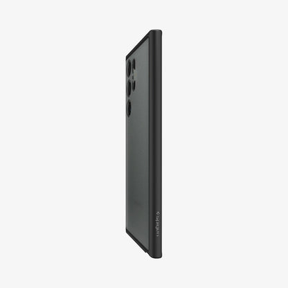 ACS05619 - Galaxy S23 Ultra Case Ultra Hybrid in frost black showing the side and partial back