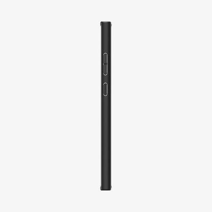 ACS05619 - Galaxy S23 Ultra Case Ultra Hybrid in frost black showing the side with volume controls