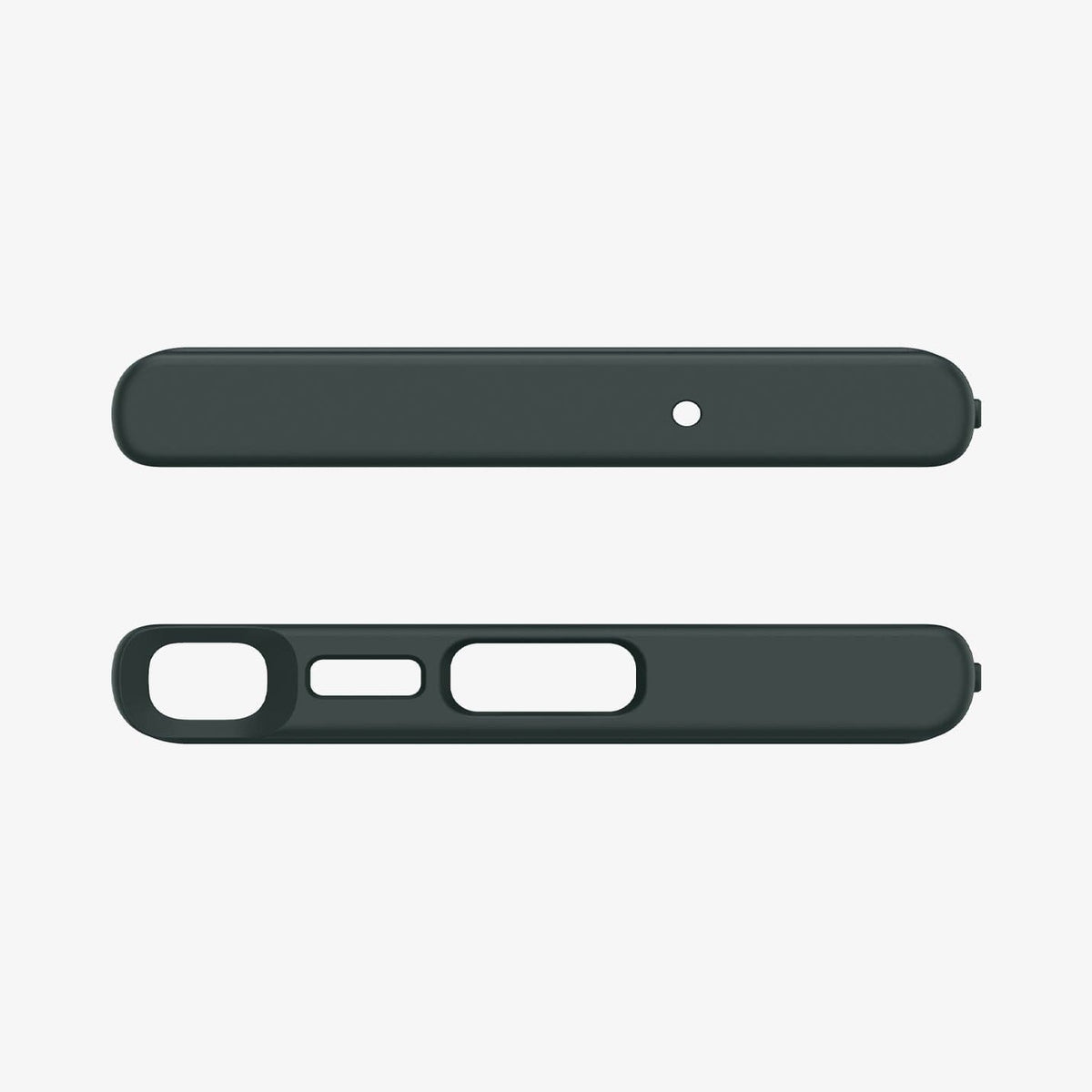 ACS06080 - Galaxy S23 Ultra Case Ultra Hybrid in frost green showing the top and bottom with precise cutouts