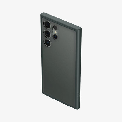 ACS06080 - Galaxy S23 Ultra Case Ultra Hybrid in frost green showing the back, top and partial side