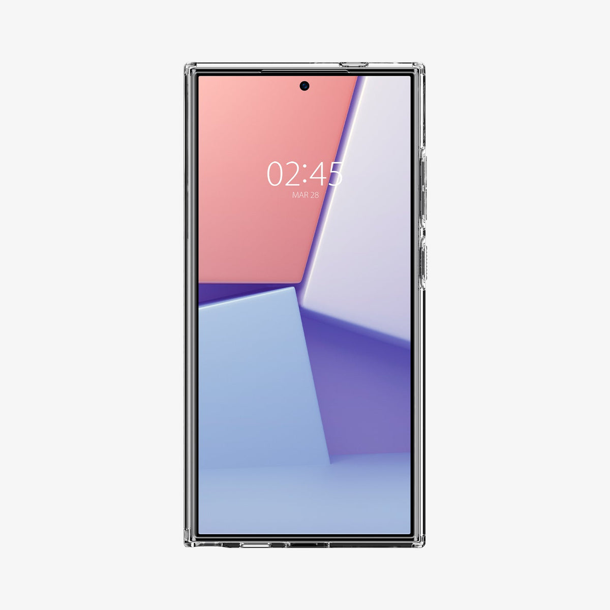ACS07283 - Galaxy S24 Ultra Case Liquid Crystal in Crystal Clear showing the front