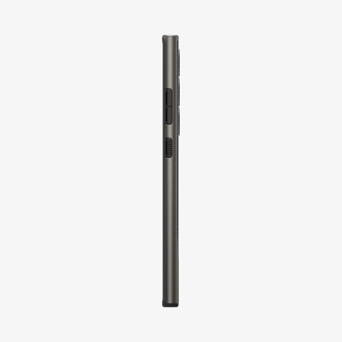 ACS07305 - Galaxy S24 Ultra Case Neo Hybrid in Gunmetal showing the side with side buttons