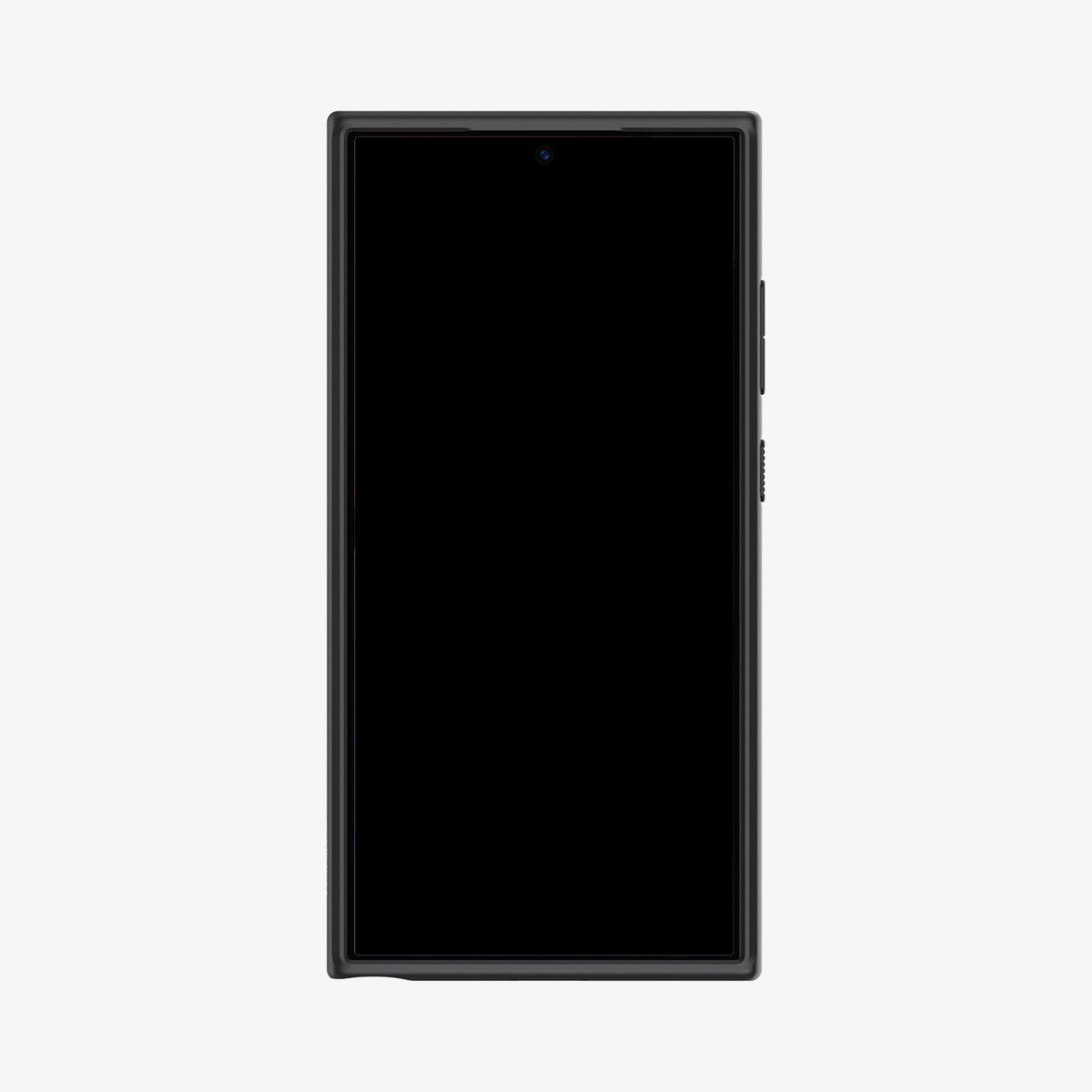 ACS07296 - Galaxy S24 Ultra Case Ultra Hybrid in Frost Black showing the front