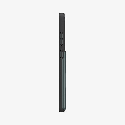 ACS08968 - Galaxy S25 Ultra Case Slim Armor CS in Abyss Green showing the side