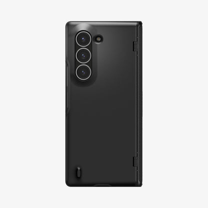ACS07820 - Galaxy Z Fold 6 Case Slim Armor Pro in Black showing the back folded