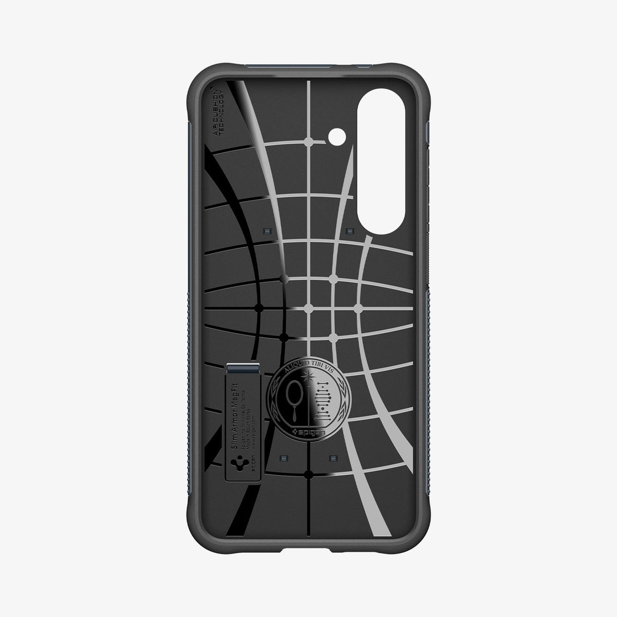ACS11642 - Galaxy S25 FE Slim Armor (MagFit) in Metal Slate showing inside