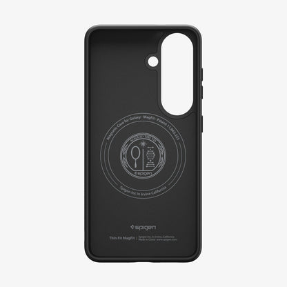 ACS11396 - Galaxy S26 Case Thin Fit (Mag Fit) Black showing front and inside of case
