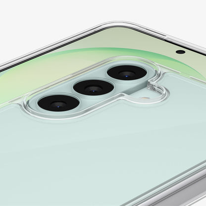 ACS11638 - Galaxy S26 FE Ultra Hybrid showing close up of Galaxy S26 FE camera lenses with raised edges for added protection