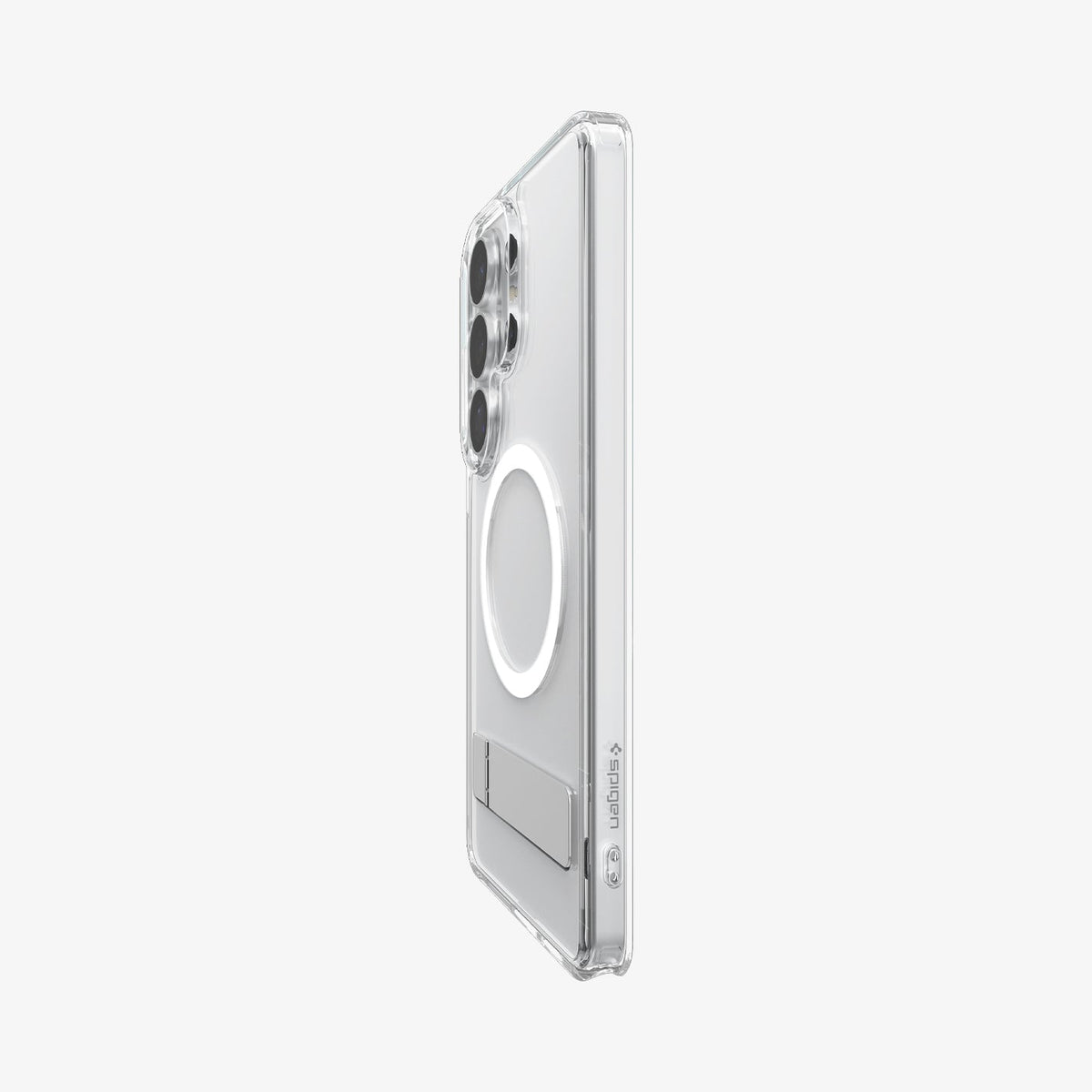ACS11032 - Galaxy S26 Ultra Case - Ultra Hybrid S (Mag Fit) Clear White showing the back and partial side