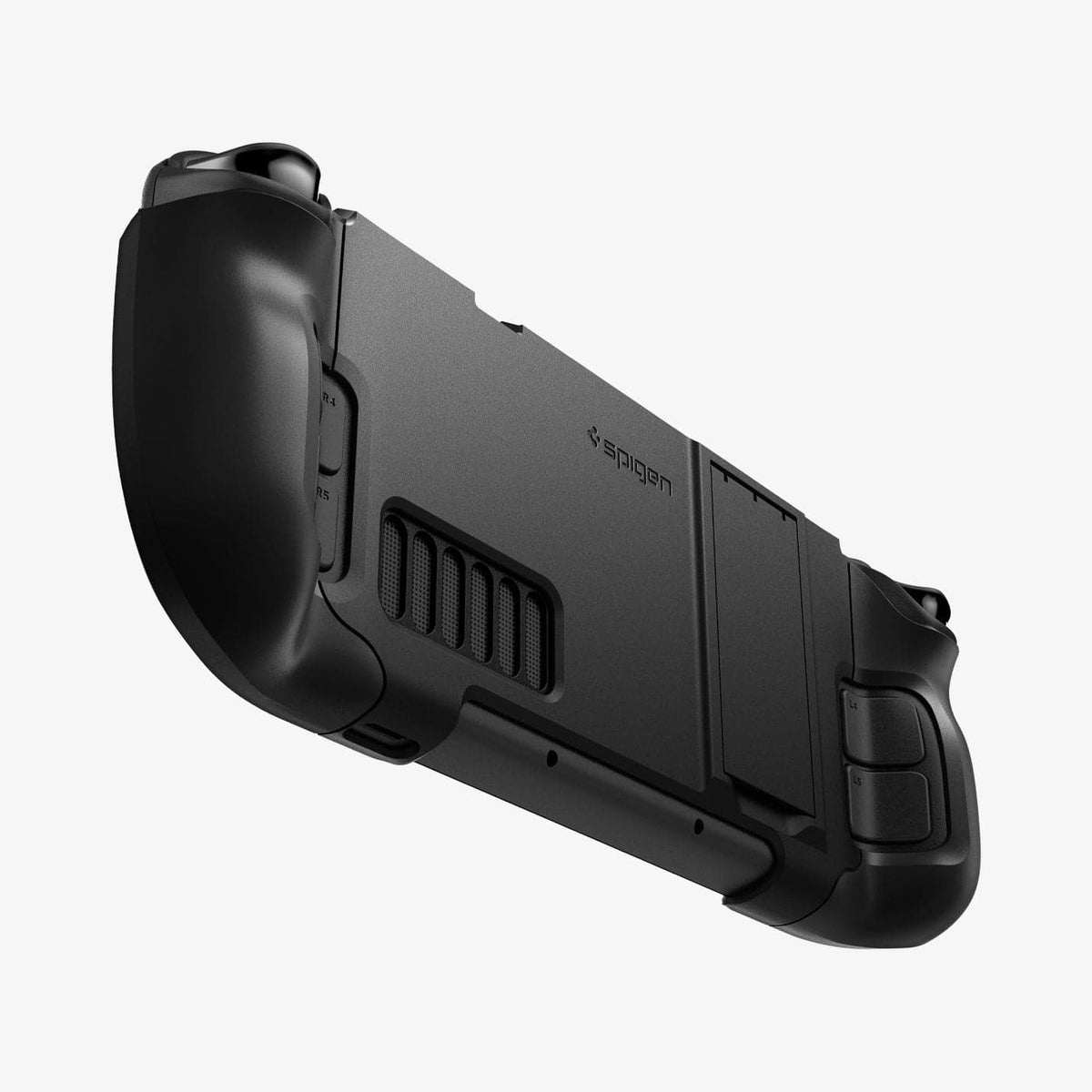 ACS06040 - Steam Deck Case Thin Fit Pro in black showing the back, side and bottom