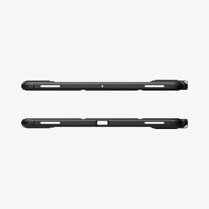 ACS10221 - Galaxy Tab S11 Ultra Case Air Skin Pro in Black showing the top and bottom