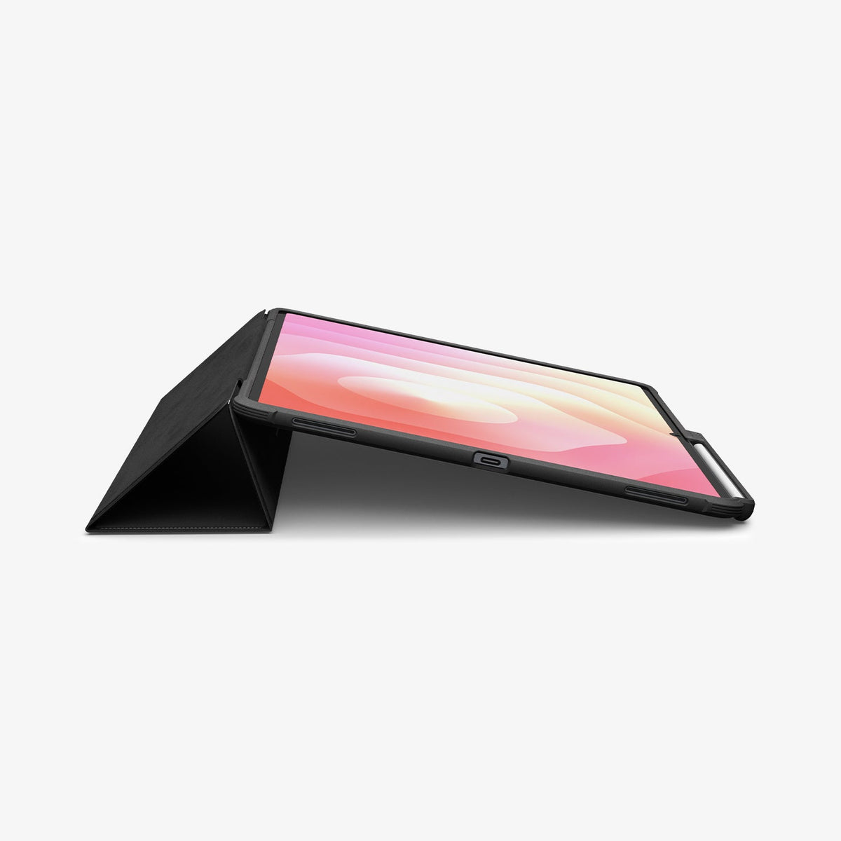 ACS10150 - Galaxy Tab S11 Ultra Rugged Armor Pro showing device propped up by built in kickstand