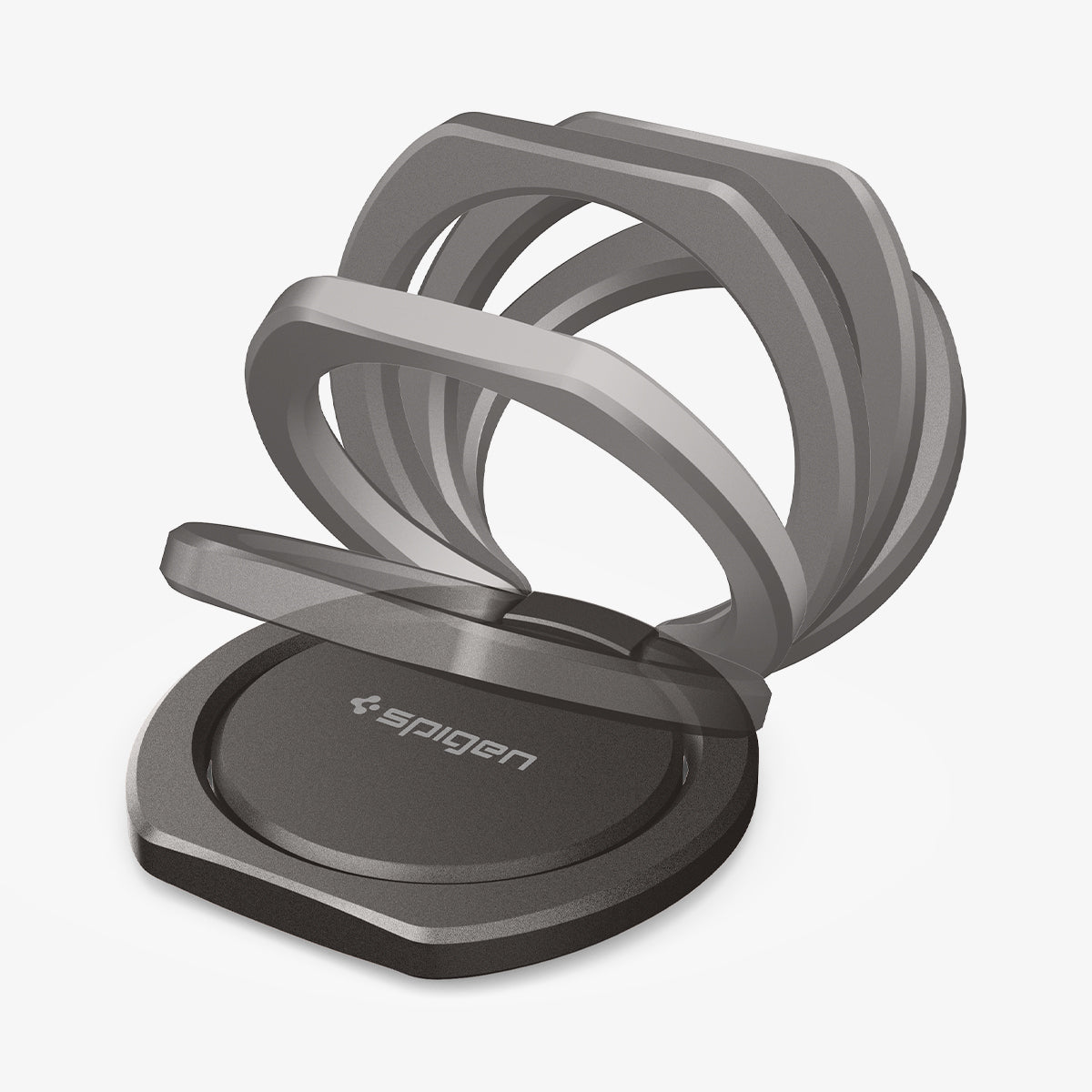 000SR24433 - Style Ring 360 in gunmetal showing the multiple angles available for ring