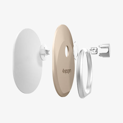 000EP20244 - Style Ring in champagne gold showing the multiple layers of ring