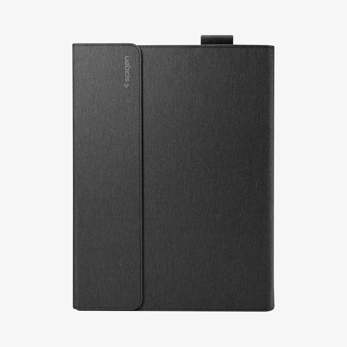 ACS01003 - Microsoft Surface Pro X Case Stand Folio in charcoal showing the front