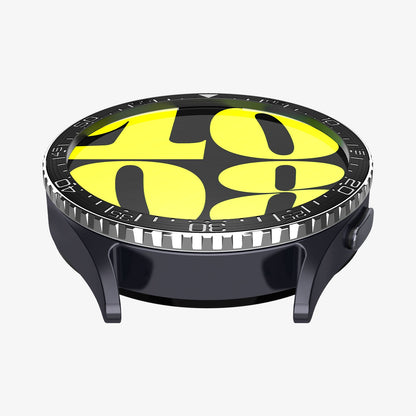 ACS08339 - Galaxy Watch 7 (44mm) Bezel Tune in Black showing the front and bottom
