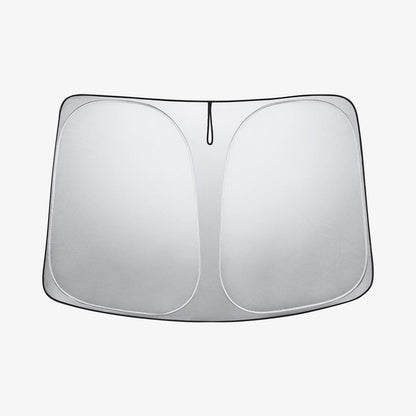 ACP06160 - Tesla Model 3 & Y Cryo Shade in black showing the shade cover open