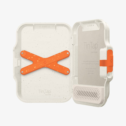 AFA07616 - MagSafe Card Holder Tintap (MagFit) in Dune Beige showing the inner case