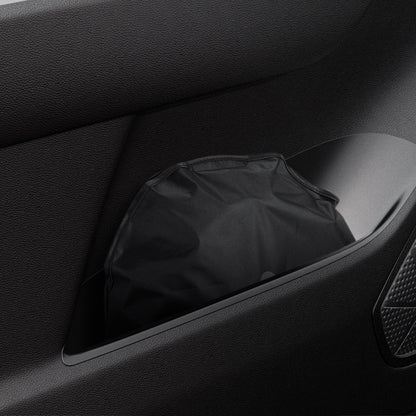 ACP09109 - RAV4 CryoShade TYO260 in Black showing the sunshade kept and stored inside the vehicle without taking so much space