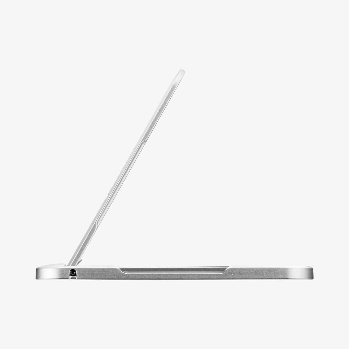 000EM20634 - U100 Universal Kickstand (Metal) in silver showing the side with kickstand extended out