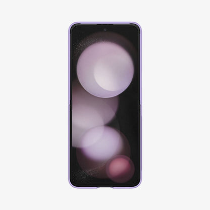 ACS06232 - Galaxy Z Flip 5 Case AirSkin in rose purple showing the front with phone fully open
