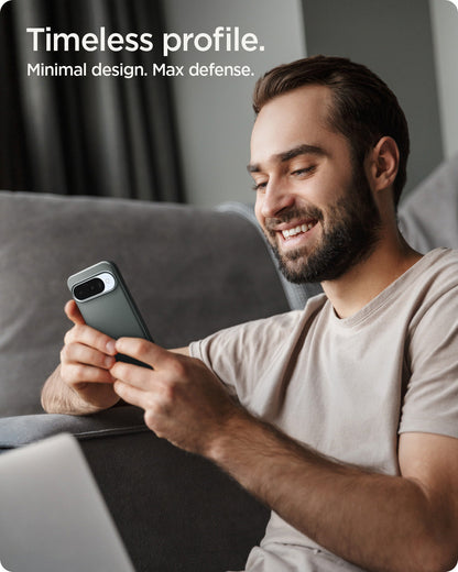 ACS09701 - Pixel 10, Pixel 10 Pro Thin Fit (MagFit) in Sage Green showing timeless profile. minimal design. max defense.