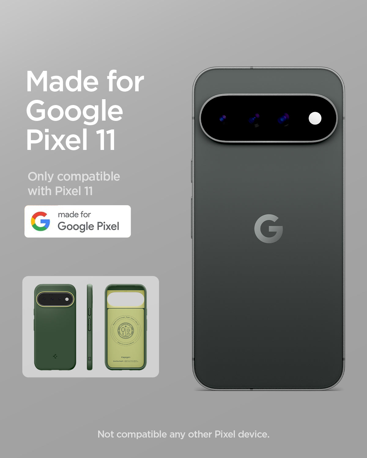 ACS11446 - Pixel 11 Nano Pop (Mag Fit) Avo Green made for Google Pixel certified case compatible