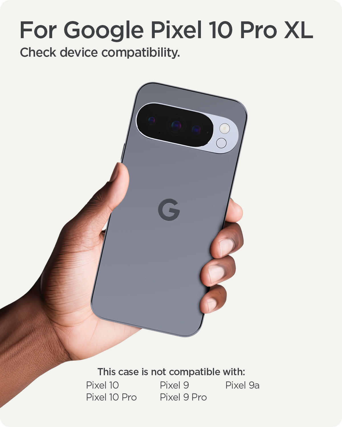 ACS09723 - Pixel 10 Pro XL Thin Fit (MagFit) in Metal Slate showing for google pixel 10 pro xl.