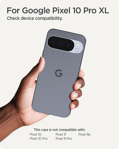 ACS09731 - Pixel 10 Pro XL Case Parallax (MagFit) in black showing the compatibility. Only compatible with Pixel 10 Pro XL