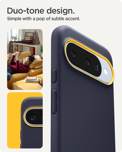 ACS09734 - Pixel 10 Pro XL Case Nano Pop (MagFit) in blueberry navy showing the duo-tone design. Simple with a pop of subtle accent.